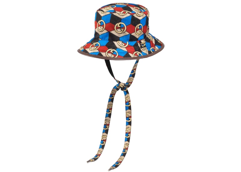 Gucci x The North Face Reversible Hat in TNF Canvas and Nylon Multicolor