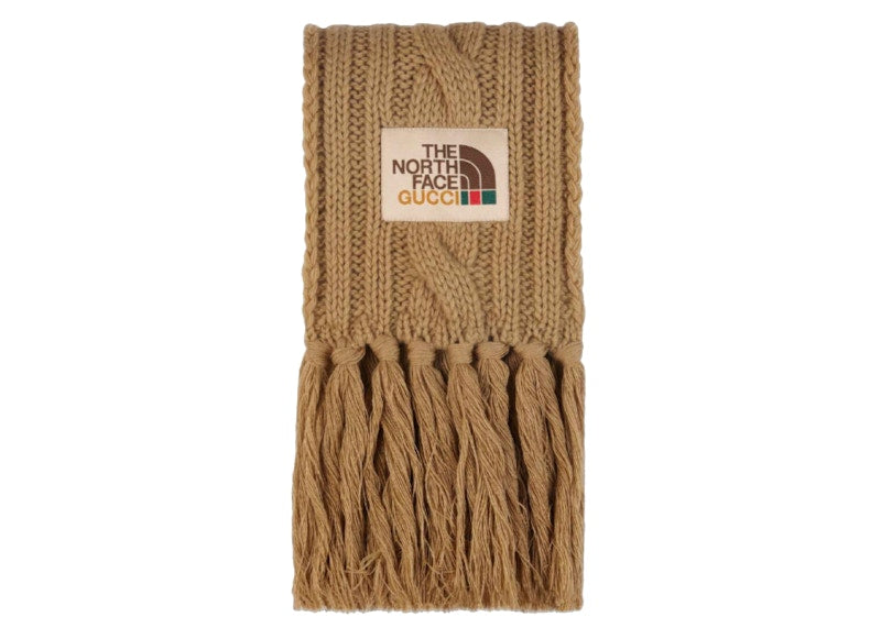 Gucci x The North Face Wool Scarf Beige