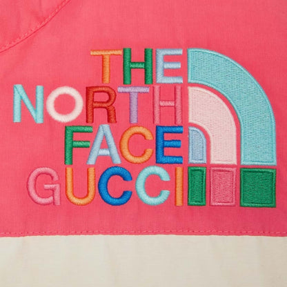 Gucci x The North Face Down Jacket Ivory/Dark Pink/Yellow