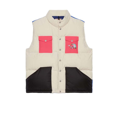 Gucci x The North Face Down Vest White/Dark Pink/Black/Blue