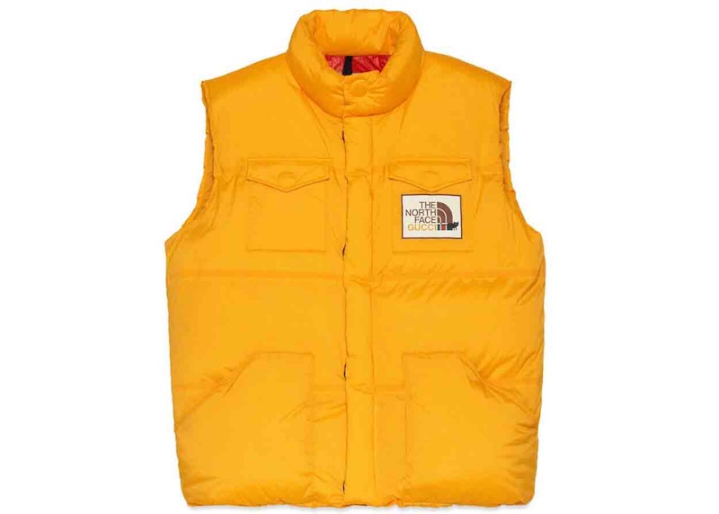 Gucci x The North Face Down Vest Yellow