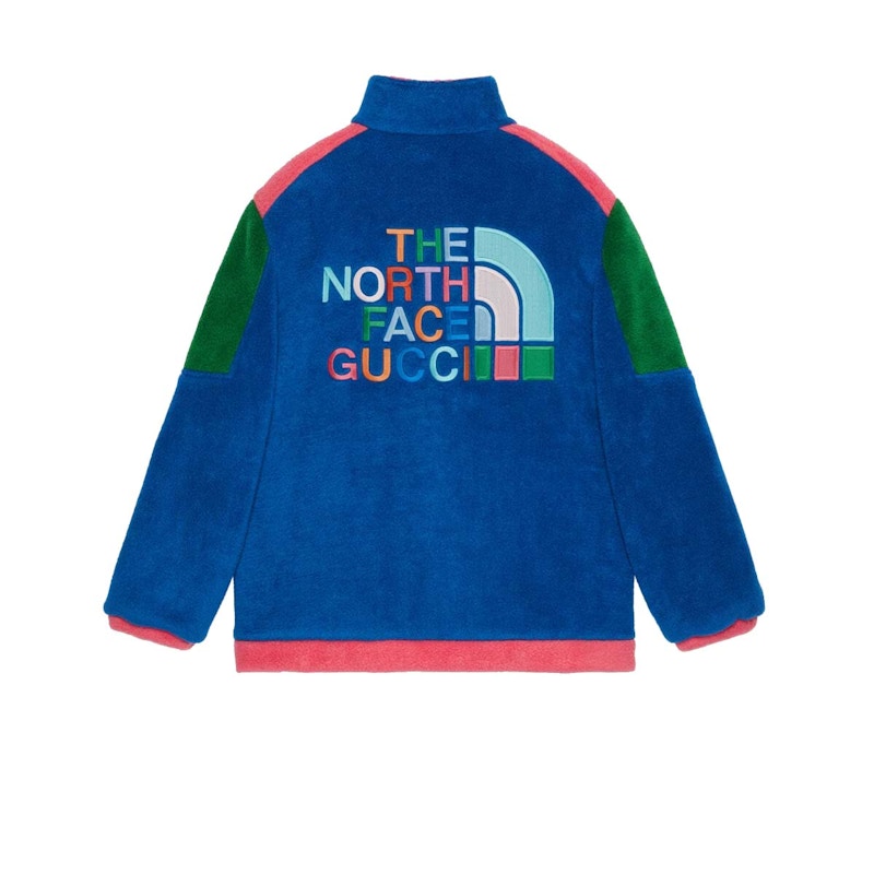 Gucci x The North Face Fleece Jacket Blue/Green/Dark Pink