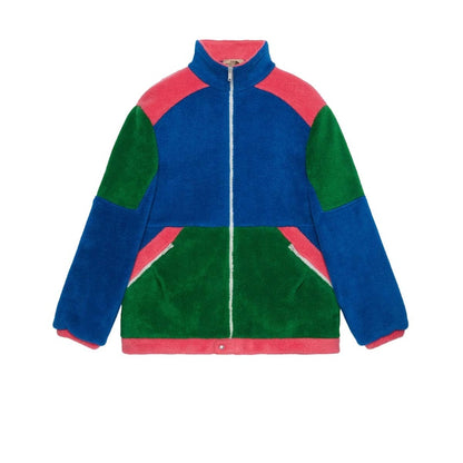 Gucci x The North Face Fleece Jacket Blue/Green/Dark Pink