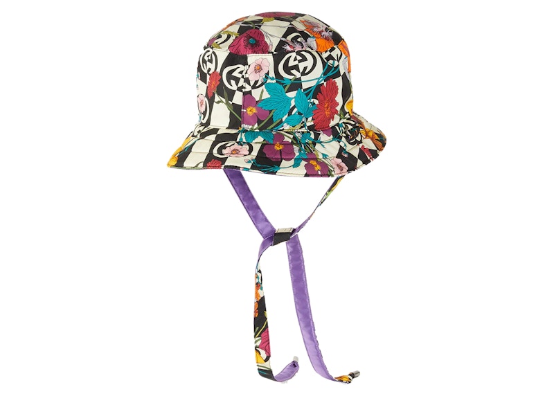 Gucci x The North Face GG Canvas nterlocking G Floral Print Bucket Hat Multicolor