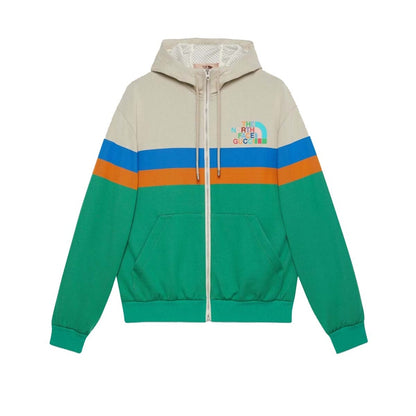 Gucci x The North Face Hooded Jacket Ivory/Green
