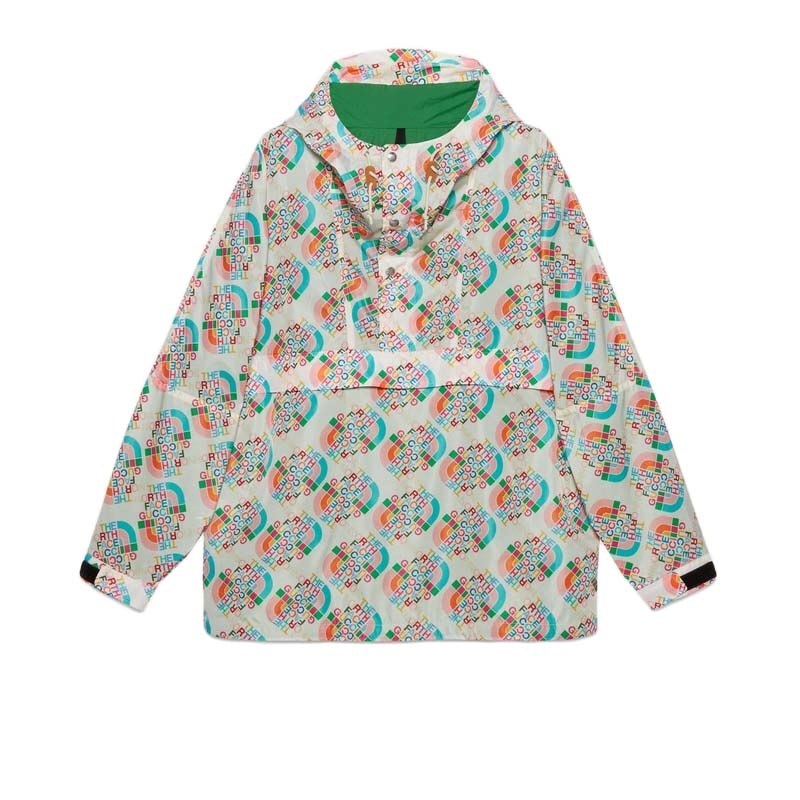 Gucci x The North Face Nylon Jacket Ivory/Multicolor