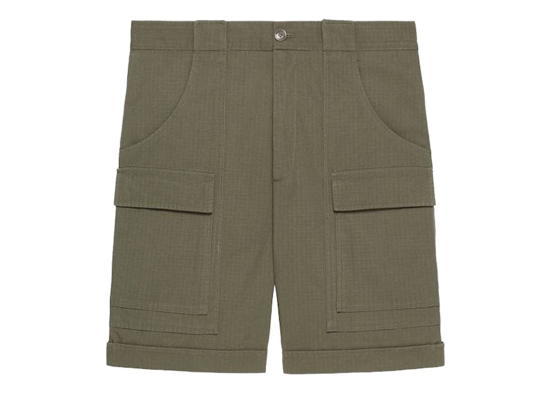 Gucci x The North Face Nylon Shorts Military Green