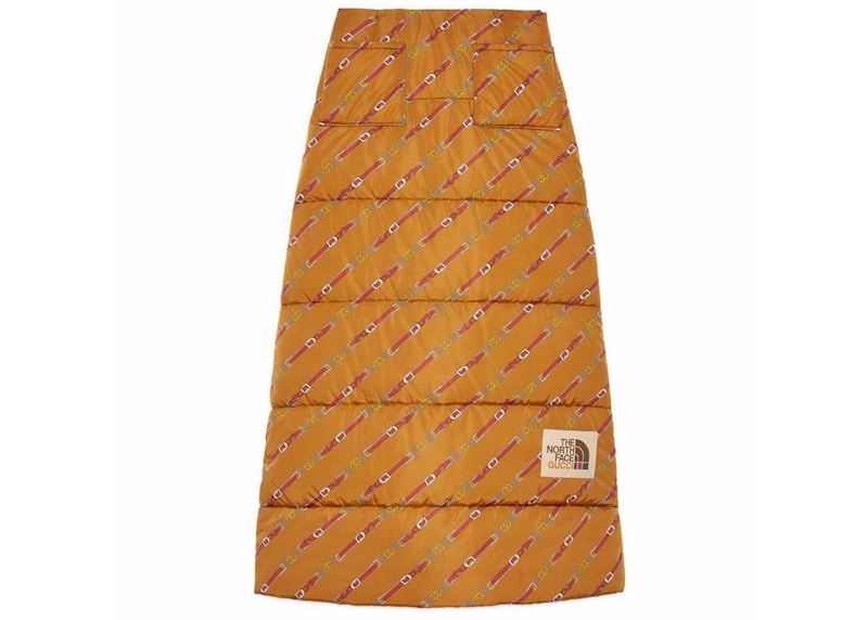 Gucci x The North Face Nylon Skirt Cognac