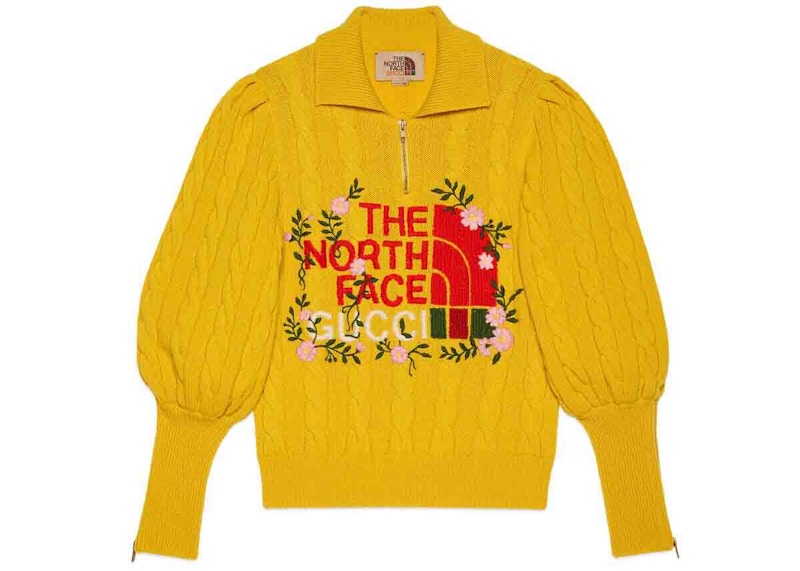 Gucci x The North Face Polo Sweater Yellow