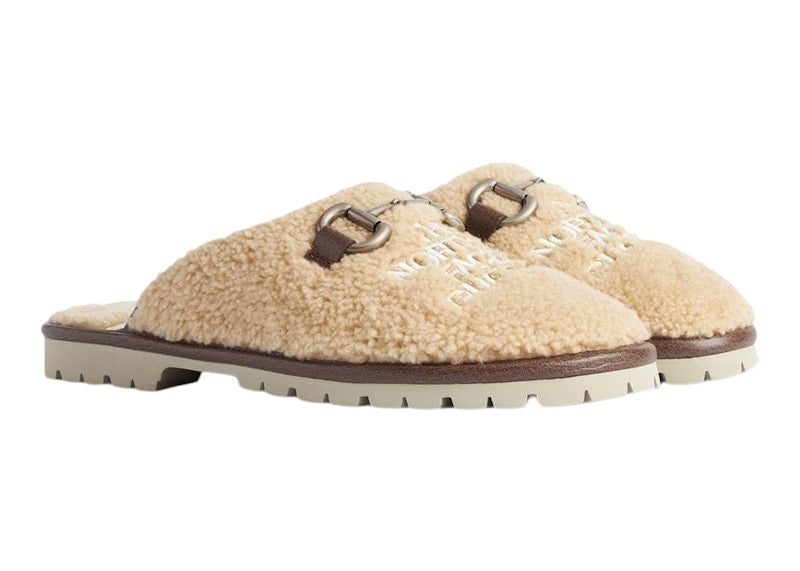 Gucci x The North Face Slippers Beige Wool