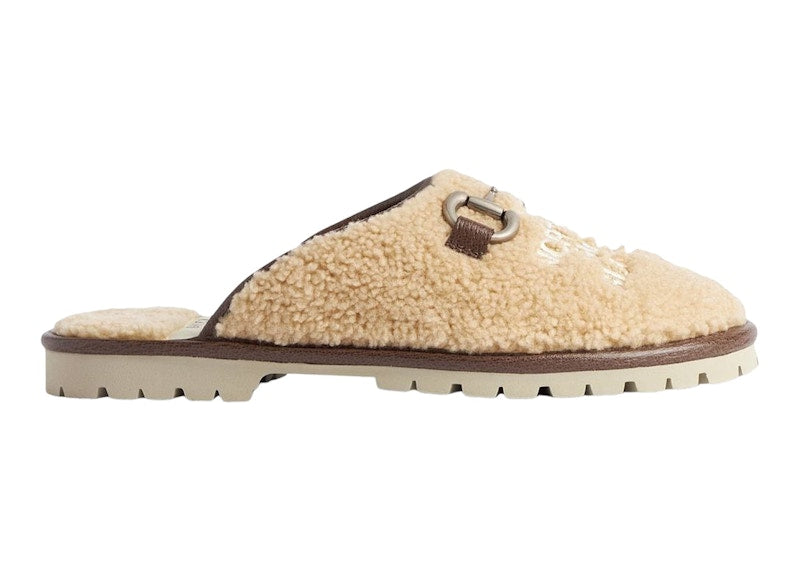 Gucci x The North Face Slippers Beige Wool