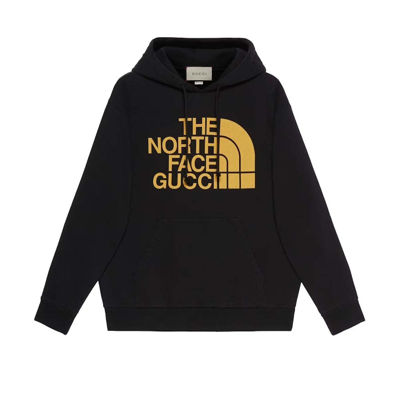 Gucci x The North Face Web Print Hoodie Black