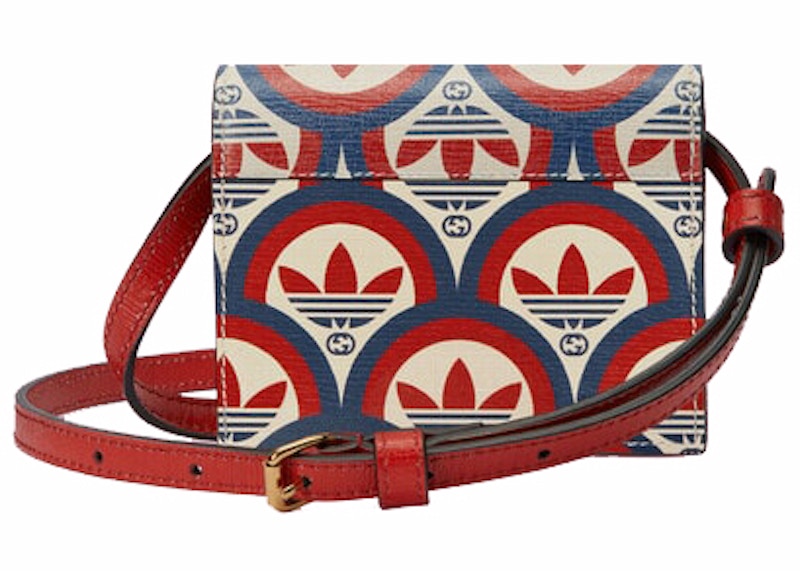 Gucci x adidas Card Case With Horsebit Blue/Red