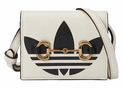Gucci x adidas Card Case With Horsebit White/Black