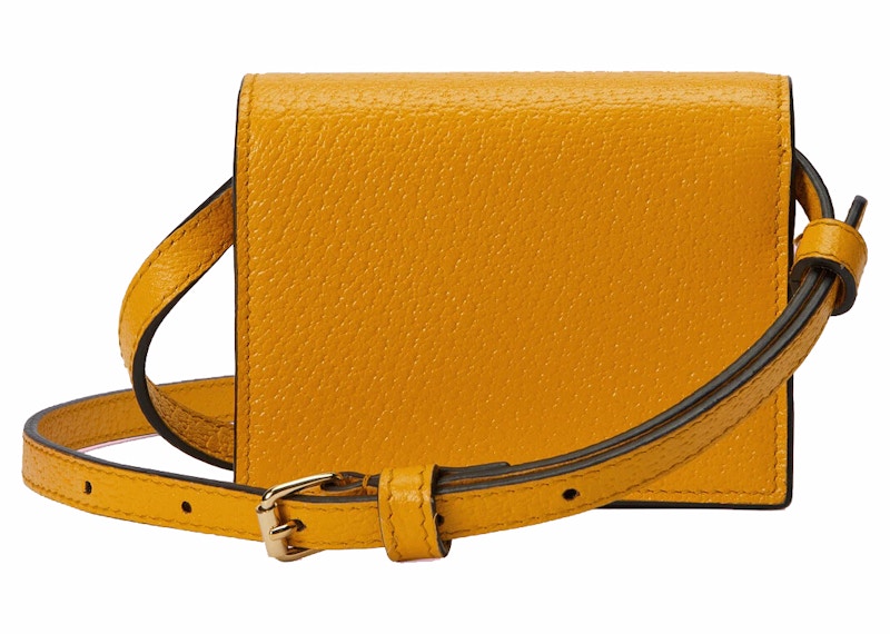 Gucci x adidas Card Case With Horsebit Yellow/Black