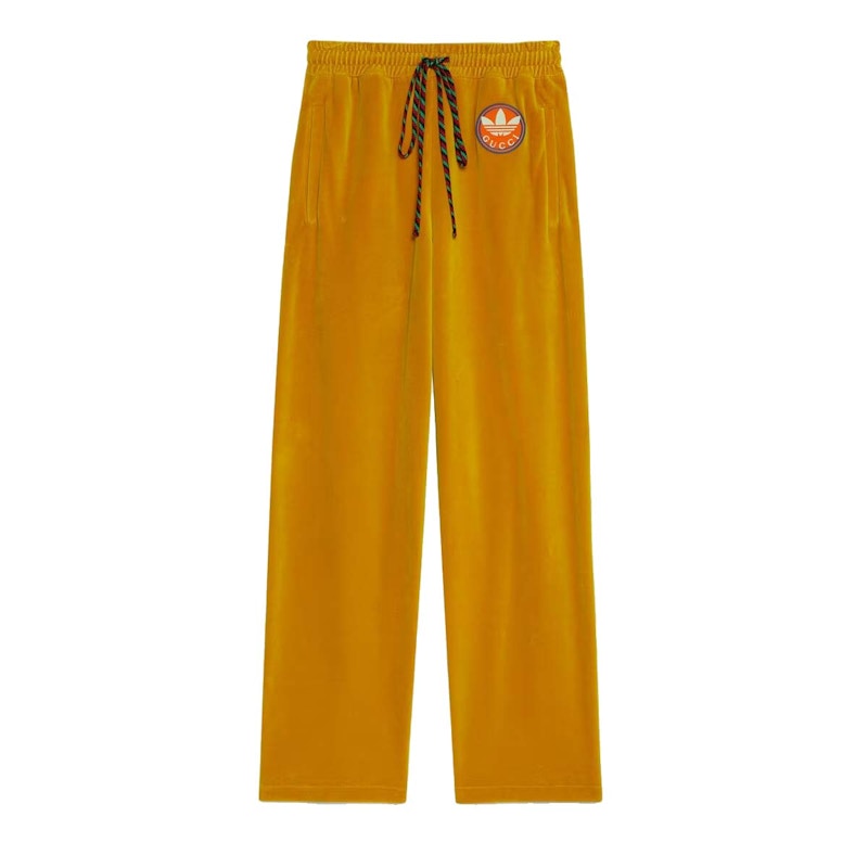 Gucci x adidas Chenille Cotton Pant Dark Yellow