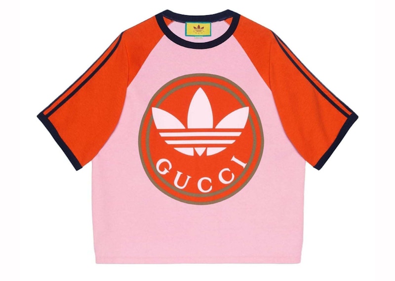 Gucci x adidas Color Block T-shirt Pink