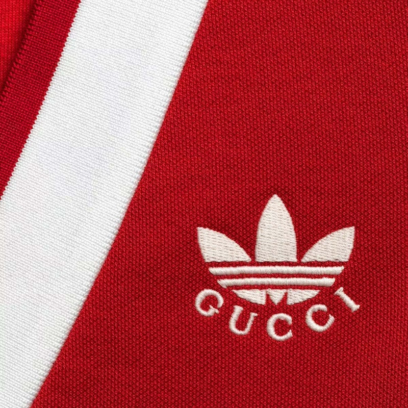 Gucci x adidas Cotton Jersey Dress Bright Red