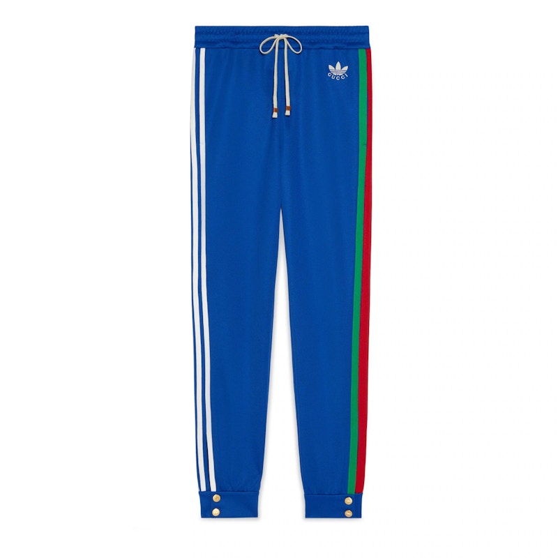 Gucci x adidas Cotton Jersey Jogging Pant Cobalt Blue