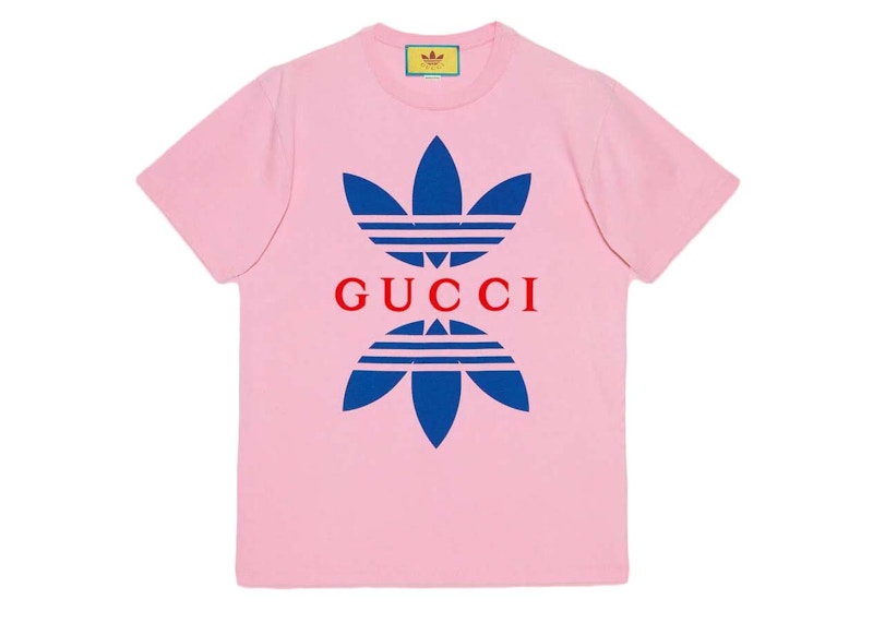 Gucci x adidas Cotton Jersey T-Shirt Light Pink