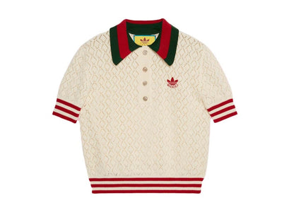 Gucci x adidas Cotton Polo White