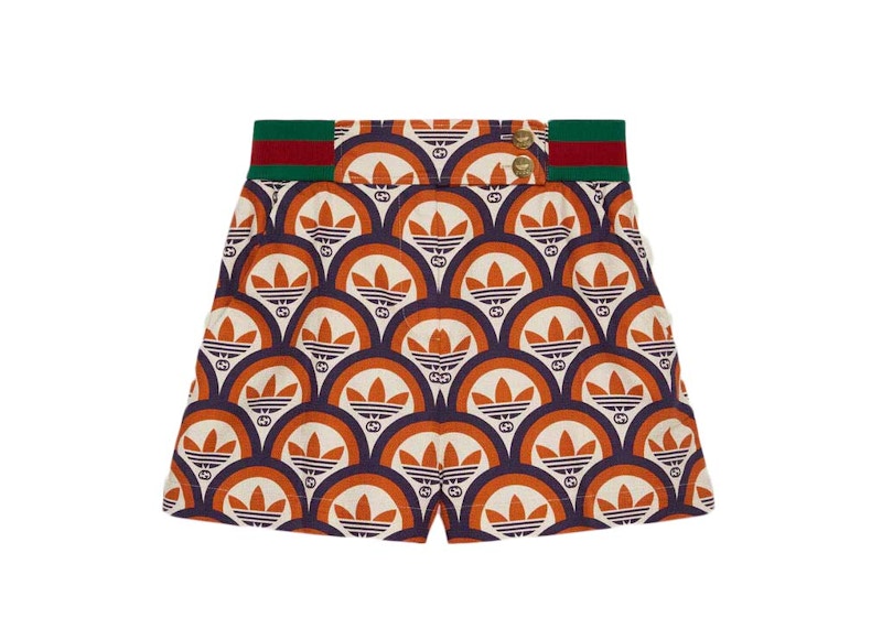 Gucci x adidas Cotton Shorts Orange