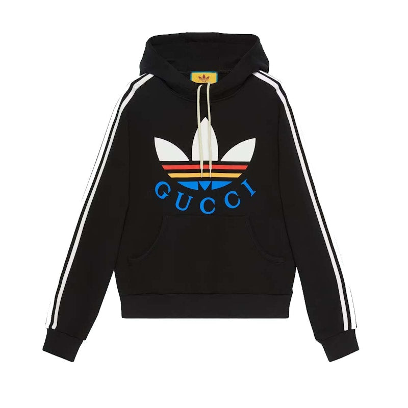 Gucci x adidas Cotton Sweatshirt Black/Multicolor