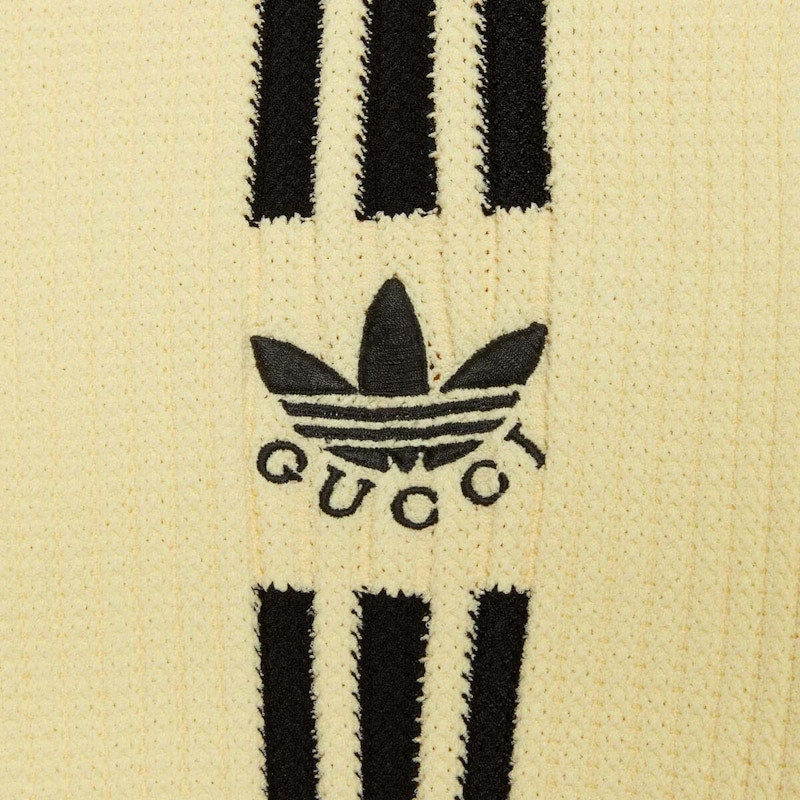 Gucci x adidas Cropped Cardigan Yellow