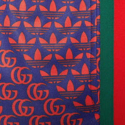 Gucci x adidas Double G and Trefoil Print Sweatpants Blue/Red