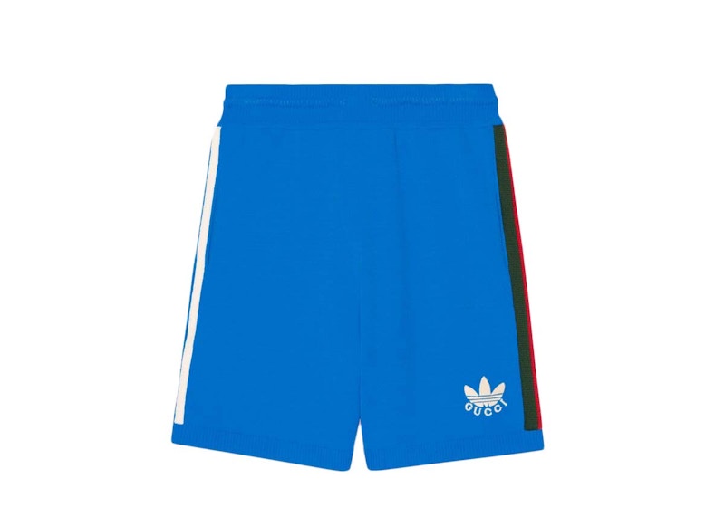 Gucci x adidas Elastic Viscose Shorts Blue