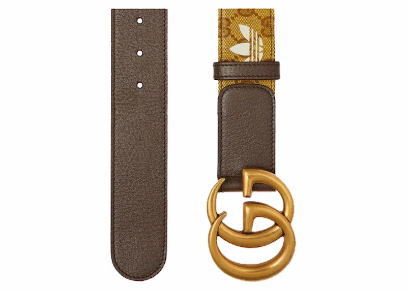 Gucci x adidas GG Marmont Belt Beige/Brown
