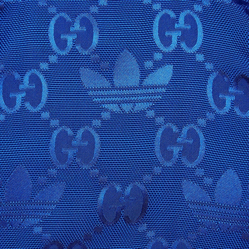 Gucci x adidas GG Trefoil Jacquard Jacket Cobalt Blue