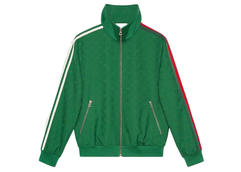 Gucci x adidas GG Trefoil Jacquard Jacket Green