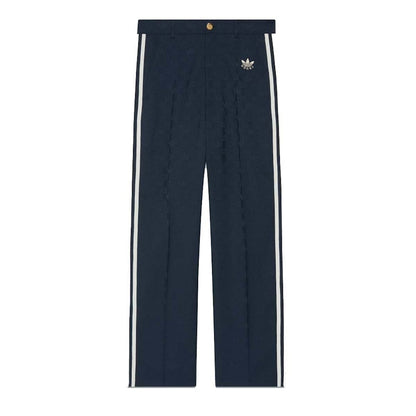 Gucci x adidas GG Trefoil Jacquard Logo Pant Dark Blue