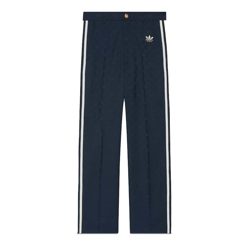 Gucci x adidas GG Trefoil Jacquard Logo Pant Dark Blue