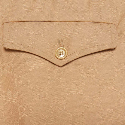 Gucci x adidas GG Trefoil Jacquard Pant Beige
