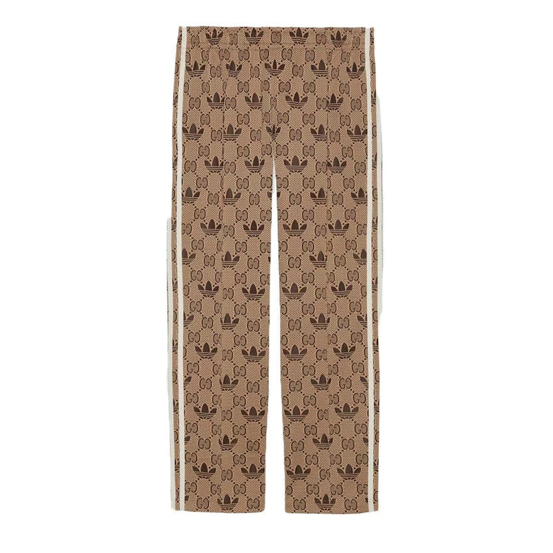 Gucci x adidas GG Trefoil Jacquard Sweatpants Beige/Ebony