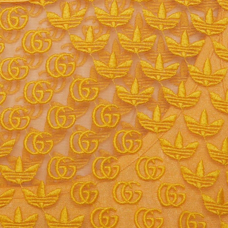 Gucci x adidas GG Tulle Top Yellow