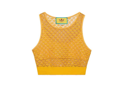 Gucci x adidas GG Tulle Top Yellow