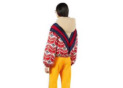 Gucci x adidas Hooded Puffer Jacket Black/White/Red