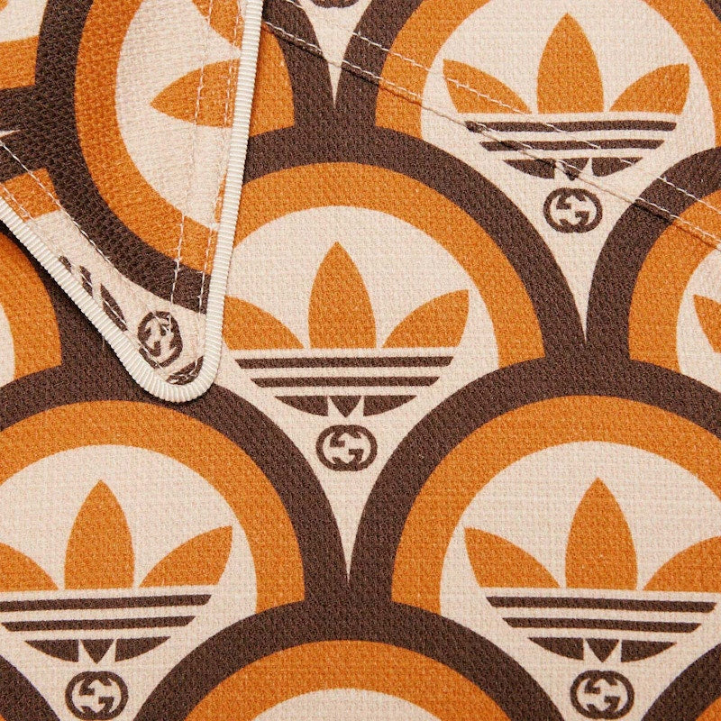 Gucci x adidas Interlocking G And Trefoil Jacket Beige/Brown
