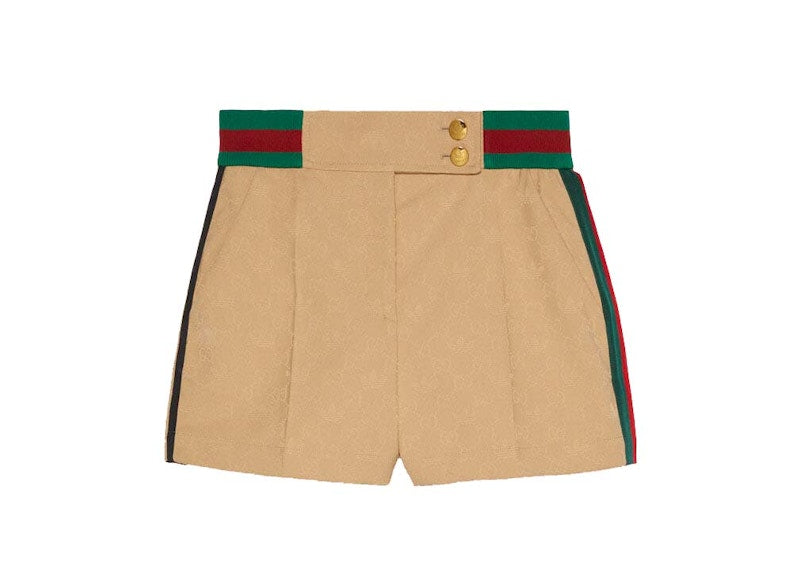 Gucci x adidas Jacquard Shorts Beige