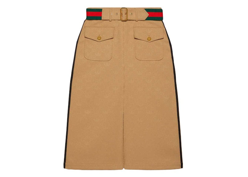 Gucci x adidas Jacquard Skirt Beige