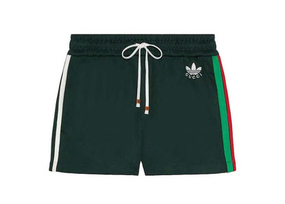Gucci x adidas Jersey Shorts Dark Green