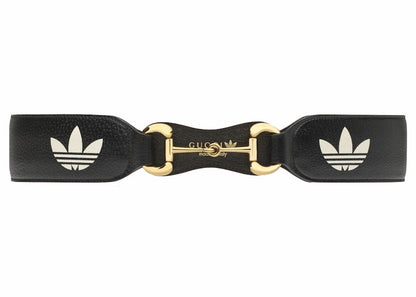 Gucci x adidas Leather Horsebit Belt Black