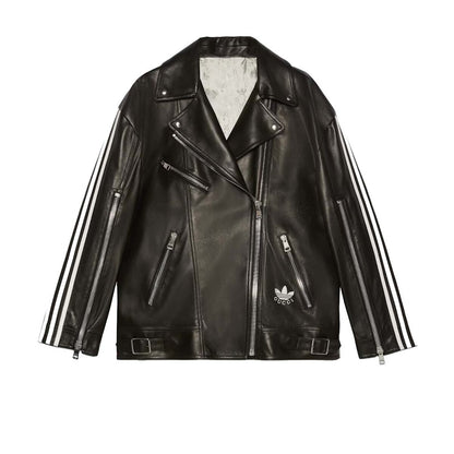 Gucci x adidas Leather Jacket Black