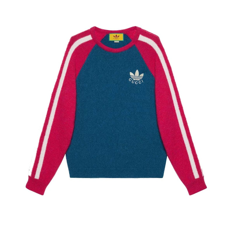 Gucci x adidas Long Sleeve T-Shirt Blue/Red