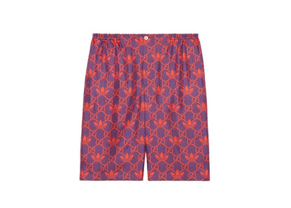 Gucci x adidas Macro GG Shorts Purple/Red