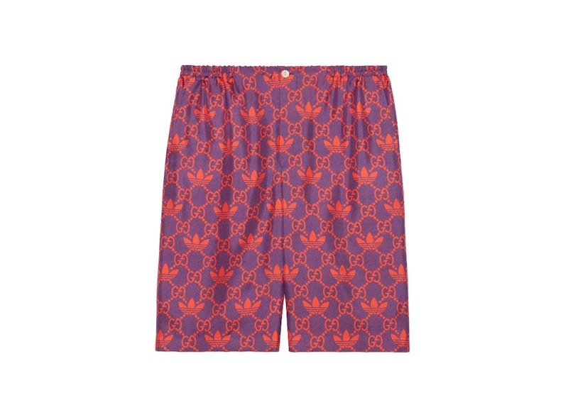 Gucci x adidas Macro GG Shorts Purple/Red