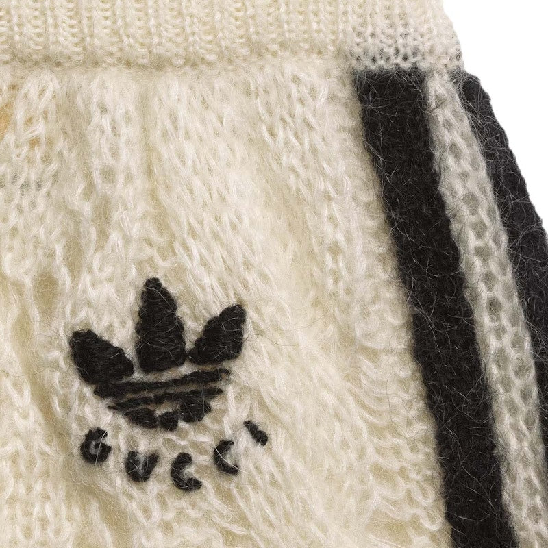 Gucci x adidas Mohair Knit Jogging Pant Ivory